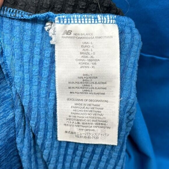 New Balance running Long sleeve shirt Sz L - Picture 5 of 7